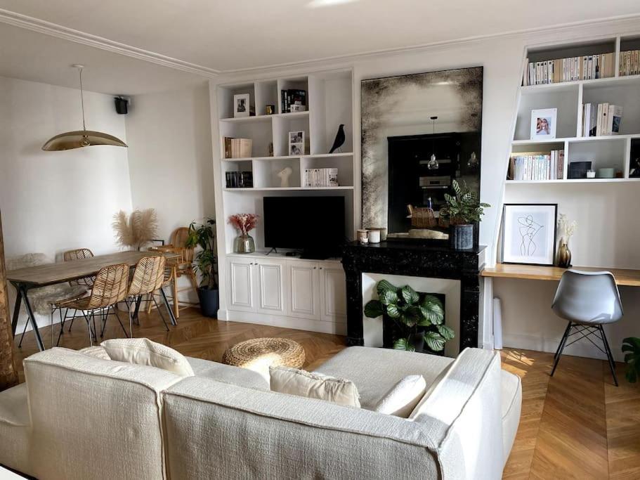 Charmant Appartement Parisien Lumineux Et Central Экстерьер фото